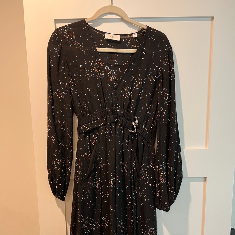 Alc satin belted dress